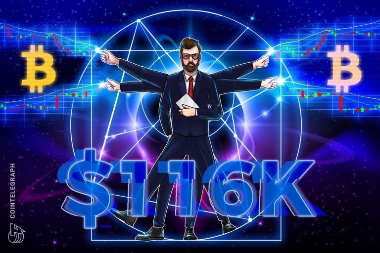 BTC price to $116K next? Bitcoin trader sees ‘early week’ all-time high