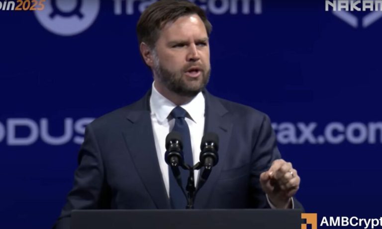 Vice President J.D Vance backs Bitcoin, expects U.S crypto users to hit 100M